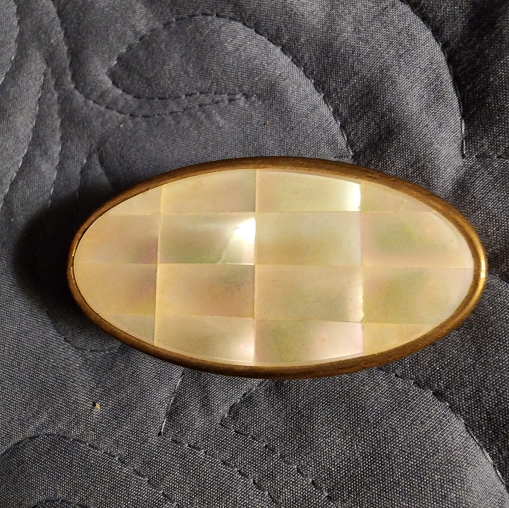 Vintage Lipstick Holder With Mother of Pearl.